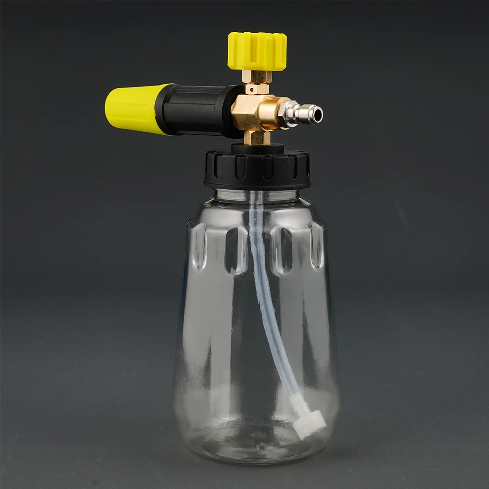 Car Washer Snow Foam Generator Lance G1/4 Quick Release Male Connector 1L Transparent Pot Car Washing Cleaner 
Car Washer Snow Foam Generator Lance G1/4 Quick Release Male Connector 1L Transparent Pot Car Washing Cleaner