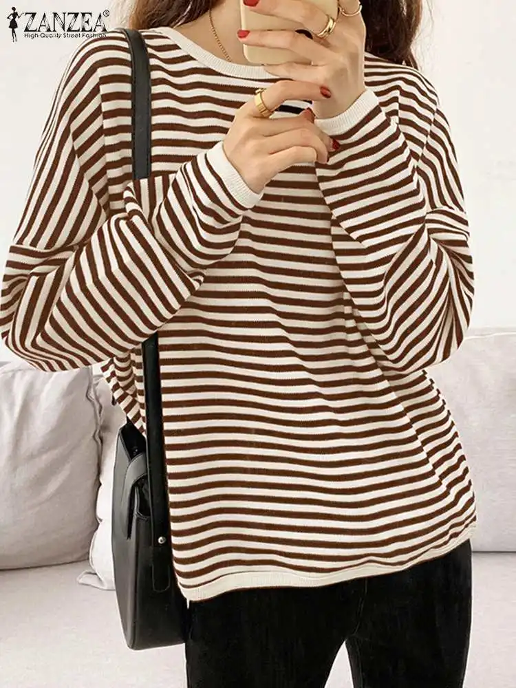 2023 ZANZEA Fashion Women O Neck Long Sleeve Striped Blouse Autumn Shirt Casual Vintage Pullover Female Loose Holiday Tops Shirt
2023 ZANZEA Fashion Women O Neck Long Sleeve Striped Blouse Autumn Shirt Casual Vintage Pullover Female Loose Holiday Tops Shirt