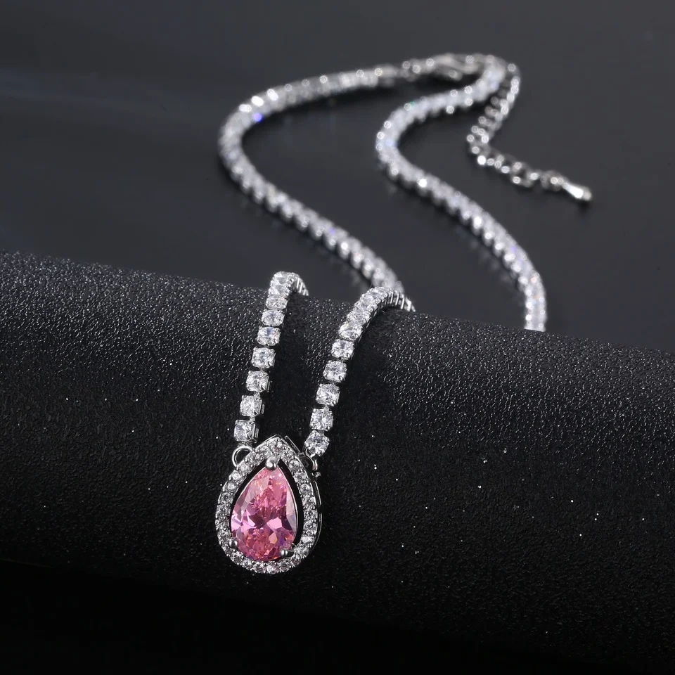 RAKOL New Water Drop Cubic Zirconia Pendant Necklace for Women Luxury Shiny Zircon Crystal Clavicle Chain INS Trendy Jewelry
RAKOL New Water Drop Cubic Zirconia Pendant Necklace for Women Luxury Shiny Zircon Crystal Clavicle Chain INS Trendy Jewelry