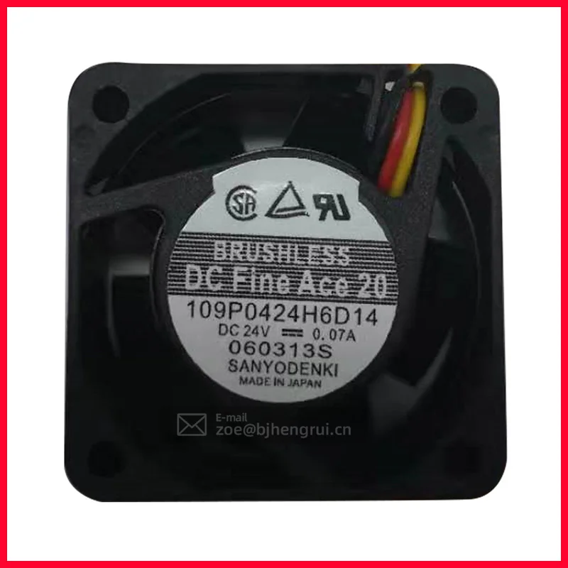 SANYO 109P0424H6D14 24V DC 0.07 A 40x40x20mm 4020 4cm 1.68W 26.8CFM 7400RPM Fanuc CNC Micro Axial Cooling fan No plug
SANYO 109P0424H6D14 24V DC 0.07 A 40x40x20mm 4020 4cm 1.68W 26.8CFM 7400RPM Fanuc CNC Micro Axial Cooling fan No plug