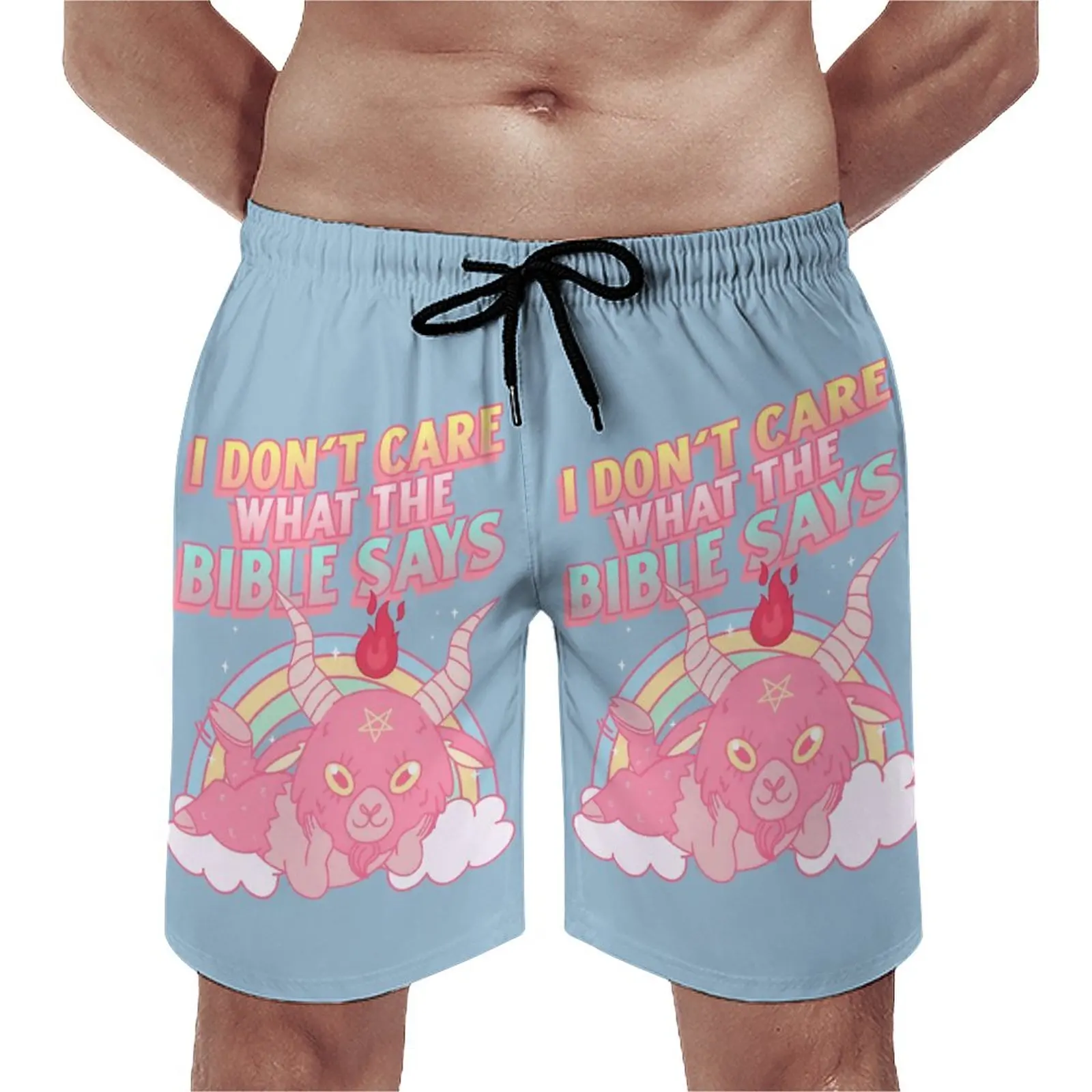 Мужские пляжные шорты Baphomet Rainbow Pro, Классические плавки с эластичным поясом, не заботятся о том, что в Библии сказано
Мужские пляжные шорты Baphomet Rainbow Pro, Классические плавки с эластичным поясом, не заботятся о том, что в Библии сказано