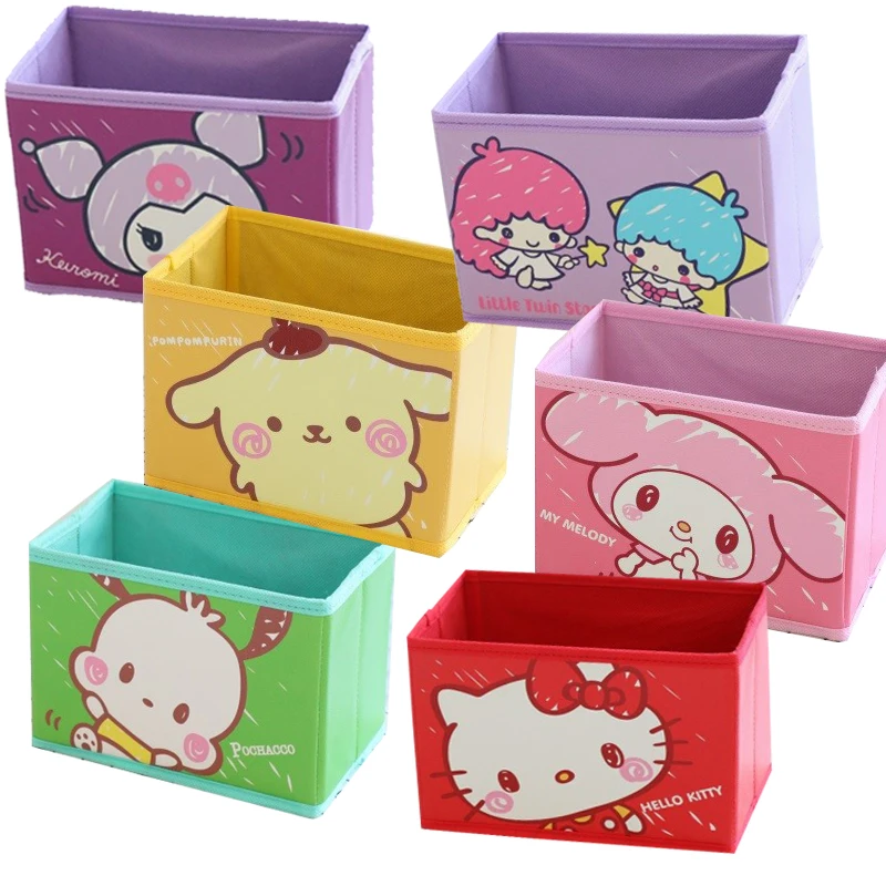 Anime Cartoon Sanriokittys Mymelody Kuromi Cute Desktop Foldable Small Storage Box Jewelry Cosmetics Organizing Box Gift Toy
Anime Cartoon Sanriokittys Mymelody Kuromi Cute Desktop Foldable Small Storage Box Jewelry Cosmetics Organizing Box Gift Toy