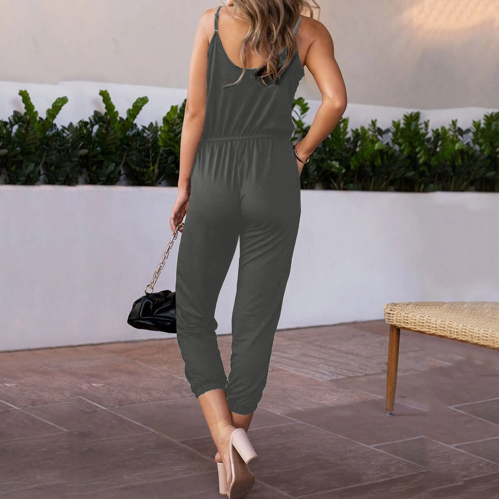 Womens Sleeveless Cotton Linen Overalls Rompers Baggy Wide Leg Jumpsuits Scoop Back Jumpsuit
Womens Sleeveless Cotton Linen Overalls Rompers Baggy Wide Leg Jumpsuits Scoop Back Jumpsuit