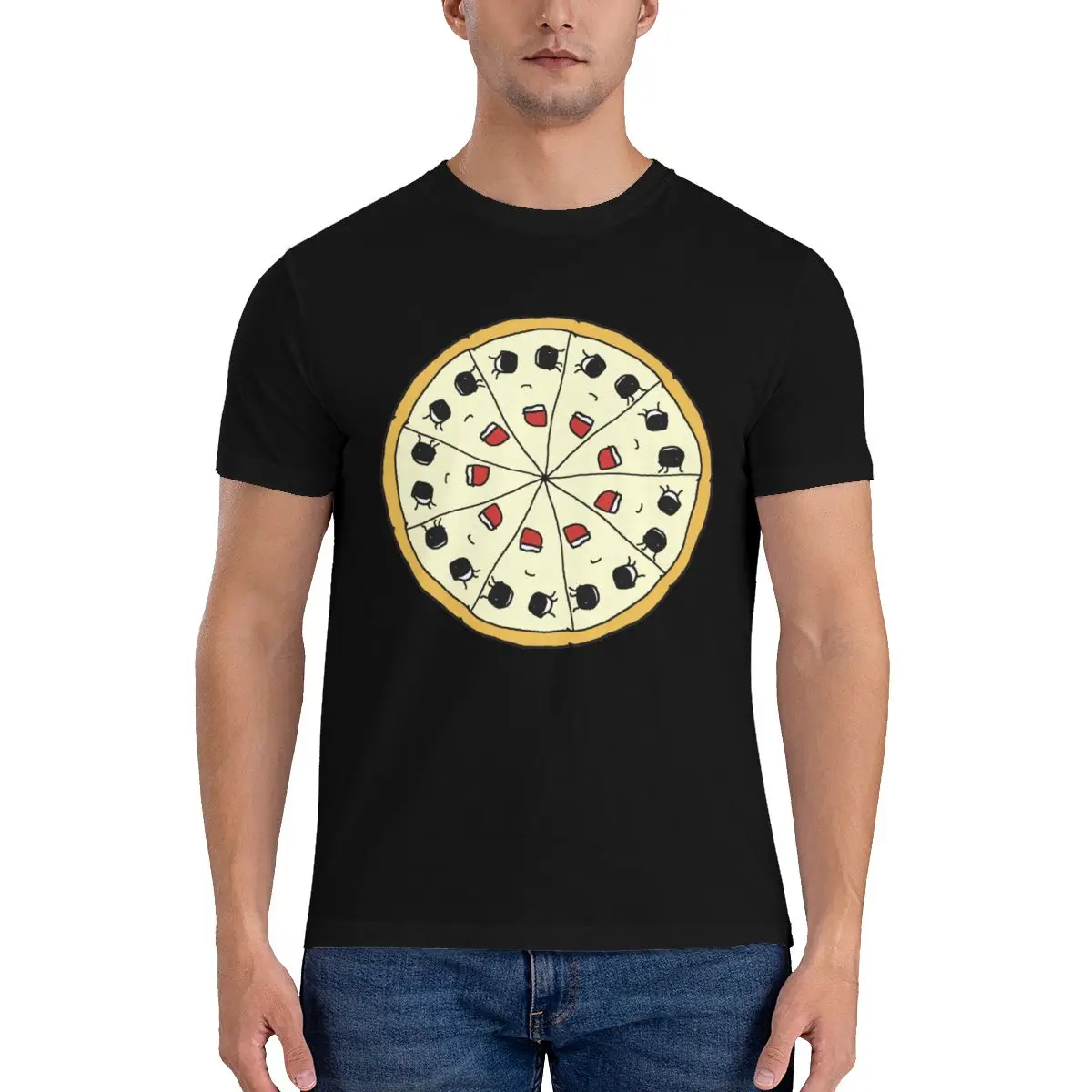Mandala Pizza Face T Shirt yellow eyes mouth food 100% Cotton Fashion T Shirts Short Sleeves Awesome Tshirt Man Couple Clothes
Mandala Pizza Face T Shirt yellow eyes mouth food 100% Cotton Fashion T Shirts Short Sleeves Awesome Tshirt Man Couple Clothes