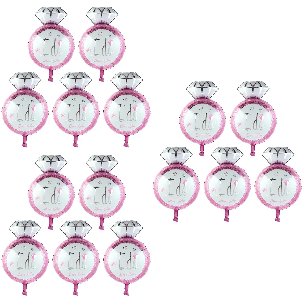 

Воздушные шары из фольги в форме кольца с бриллиантами, романтичное украшение для Дня Святого Валентина, свадьбы, праздника невесты, годовщ...