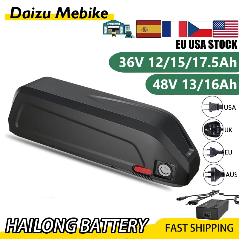 36V 48V eBike Battery Hailong Samsung 18650 Cell Electric Bicycle Bateria Lithum for Bafang BBS02 BBSHD BMS 350W 500W 750W 1000W
36V 48V eBike Battery Hailong Samsung 18650 Cell Electric Bicycle Bateria Lithum for Bafang BBS02 BBSHD BMS 350W 500W 750W 1000W