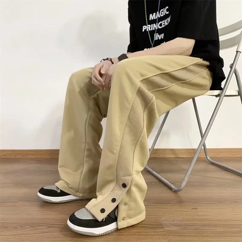 2022 New Arrivals Ankle Breasted Khaki Drawstring Men Baggy Pants Joggers Straight Sweatpants Male Long Trousers Pantaloni Uomo
2022 New Arrivals Ankle Breasted Khaki Drawstring Men Baggy Pants Joggers Straight Sweatpants Male Long Trousers Pantaloni Uomo