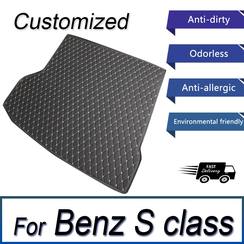 Коврик для багажника автомобиля Benz S class W222, четырехдверный немасляный Электрический гибридный 2014-2019, подкладка для груза, ковер, аксессуары для внутренних деталей
Коврик для багажника автомобиля Benz S class W222, четырехдверный немасляный Электрический гибридный 2014-2019, подкладка для груза, ковер, аксессуары для внутренних деталей