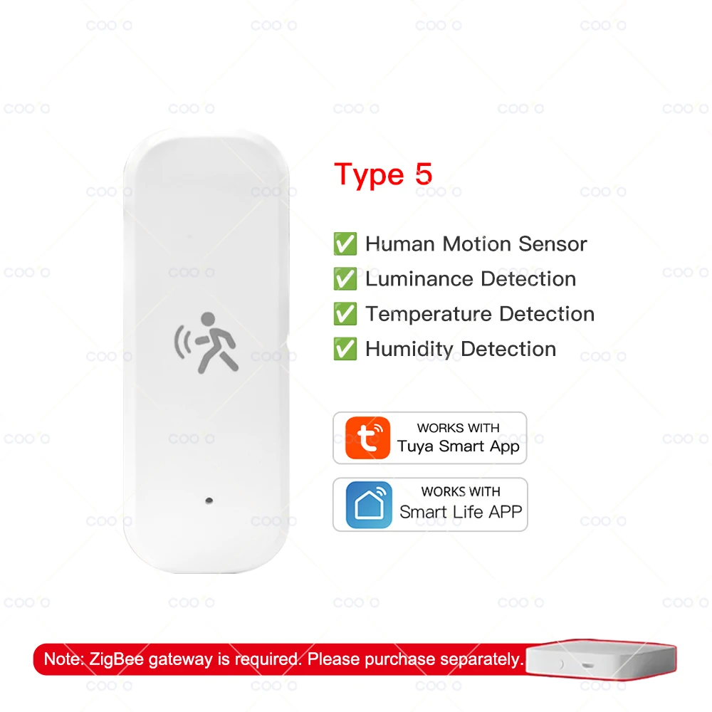 Датчик движения Coolo Zigbee
Датчик движения Coolo Zigbee