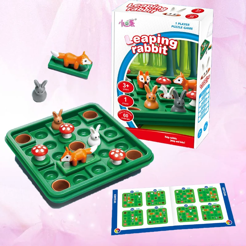 Game Bunny Bouncing Kids Puzzle Board Game Checkers Toy Fun Brain-moving Toys for Children Toys Suitable Over 7 Years Old
Game Bunny Bouncing Kids Puzzle Board Game Checkers Toy Fun Brain-moving Toys for Children Toys Suitable Over 7 Years Old