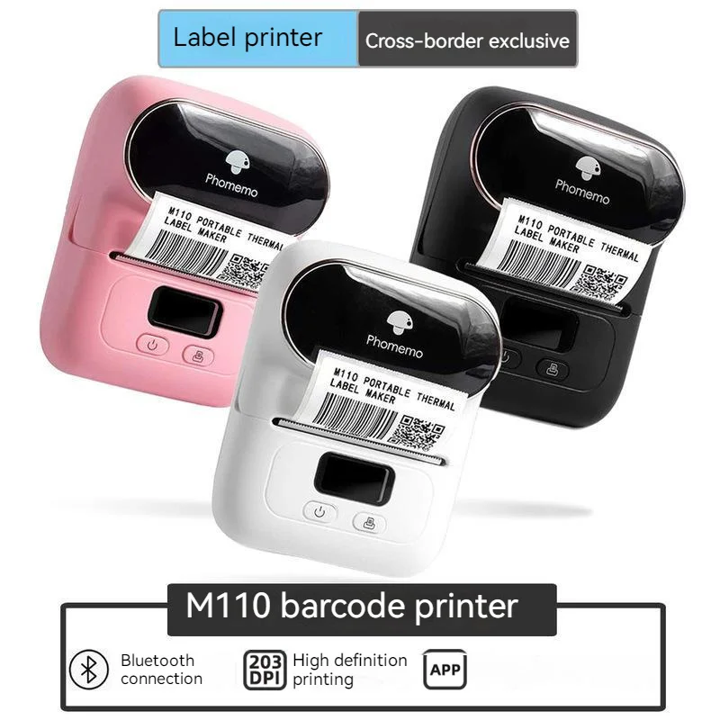 New Phomemo M110 Thermal Wireless Label Printer Sticker Mini Printer Barcode Bluetooth Label Maker Price Tag Printers Free App
New Phomemo M110 Thermal Wireless Label Printer Sticker Mini Printer Barcode Bluetooth Label Maker Price Tag Printers Free App