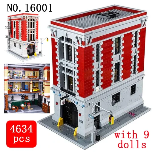 4634Pcs City Street View Ghostbusters Firehouse Headquarters 16001 Building Blocks Bricks Kit Compatible 75827 Kid Birthday Gift
4634Pcs City Street View Ghostbusters Firehouse Headquarters 16001 Building Blocks Bricks Kit Compatible 75827 Kid Birthday Gift