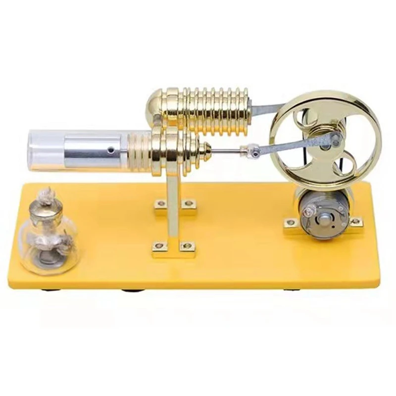 

Hot YO-DIY Assembly Stirling Engine Generator Model, External Combustion Engine Science Experiment Educational Toys