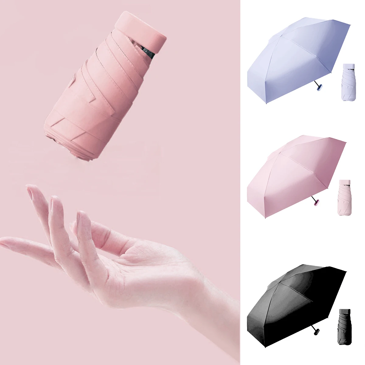 New Mini Umbrella Small Travel Umbrella with Case Ultra-Portable Anti-UV Umbrella Compact Pocket Rainproof Windproof Umbrella
New Mini Umbrella Small Travel Umbrella with Case Ultra-Portable Anti-UV Umbrella Compact Pocket Rainproof Windproof Umbrella