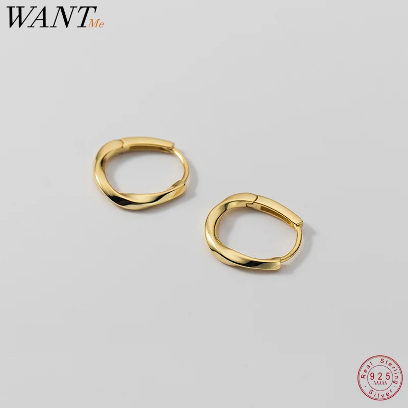 WANTME 925 Sterling Silver Minimalist Twist Ear Buckles Women Fashion Geometric Charm Hoop Earrings Huggies Jewelry Accessories
WANTME 925 Sterling Silver Minimalist Twist Ear Buckles Women Fashion Geometric Charm Hoop Earrings Huggies Jewelry Accessories