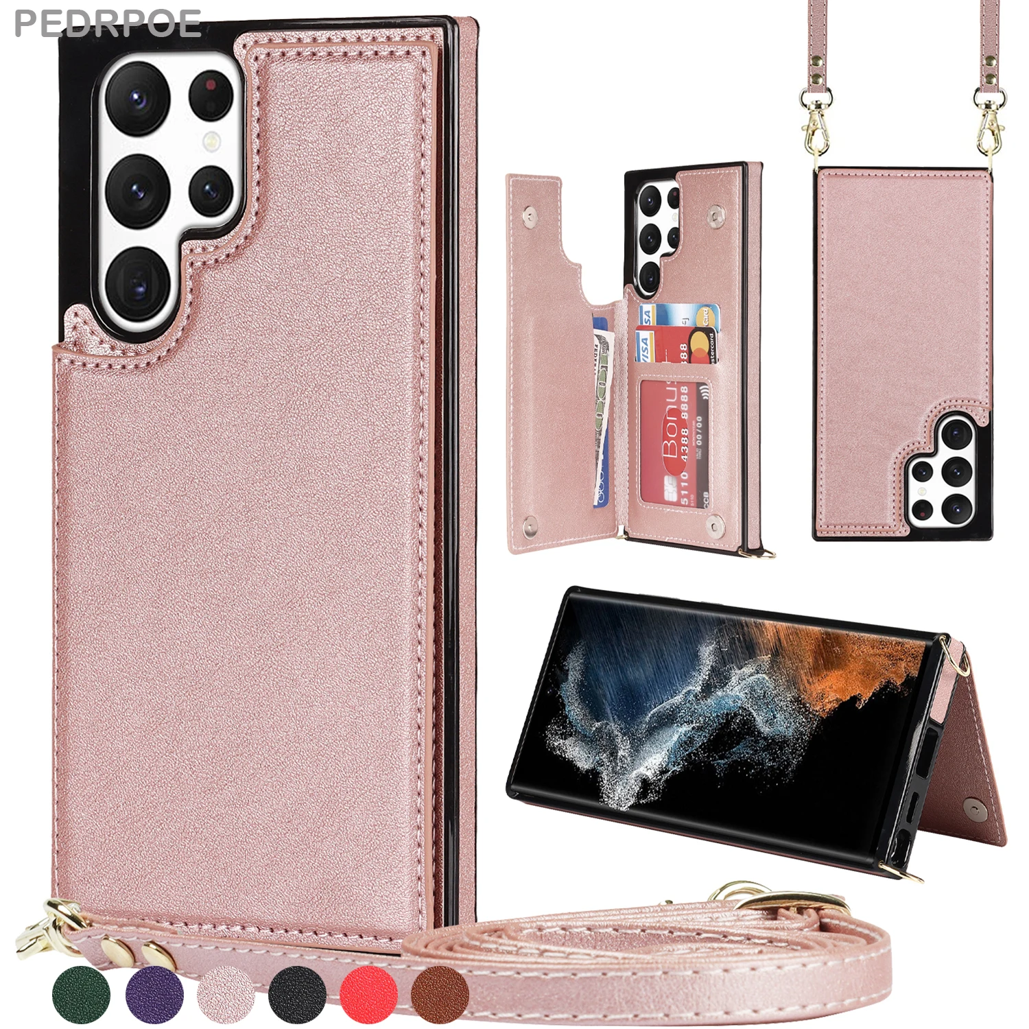 Leather Flip Phone Cover For Samsung S22 Ultra S21 S20 FE Shockproof protective Note 20 Wallet Card Slots Backpack style Case
Leather Flip Phone Cover For Samsung S22 Ultra S21 S20 FE Shockproof protective Note 20 Wallet Card Slots Backpack style Case