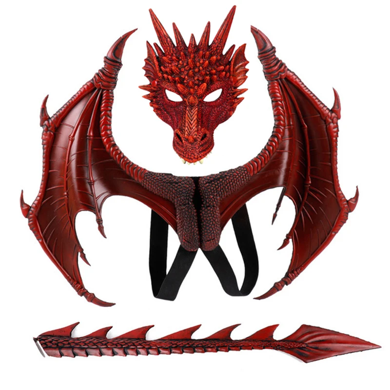 Dragon Wings Masks Cosplay costume Disfraz De Dinosaurio Halloween costume kids Children Flying Dragon Cosplay Carnival Party
Dragon Wings Masks Cosplay costume Disfraz De Dinosaurio Halloween costume kids Children Flying Dragon Cosplay Carnival Party