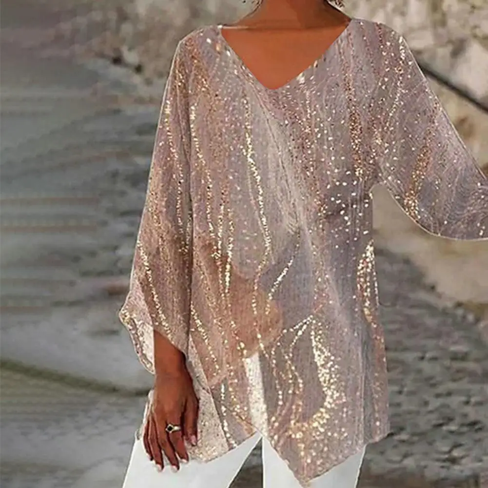 Lady T-shirt Flower Print Plus Size V-neck Top Loose Fit with Irregular Hem for Women in Spring Fall Irregular Hem Women Top
Lady T-shirt Flower Print Plus Size V-neck Top Loose Fit with Irregular Hem for Women in Spring Fall Irregular Hem Women Top