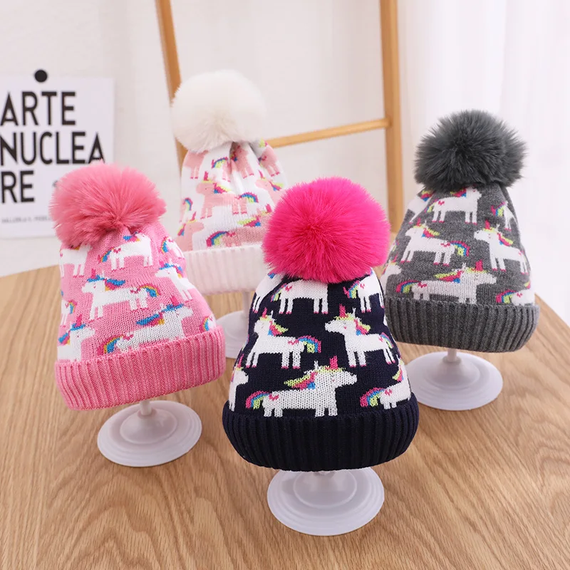 Big Pompom Baby Hat Soft Knitted Baby Boy Girl Bonnet Caps Caroont Unicorn Winter Thicken Warm Newborn Kids Beanie Hat
Big Pompom Baby Hat Soft Knitted Baby Boy Girl Bonnet Caps Caroont Unicorn Winter Thicken Warm Newborn Kids Beanie Hat