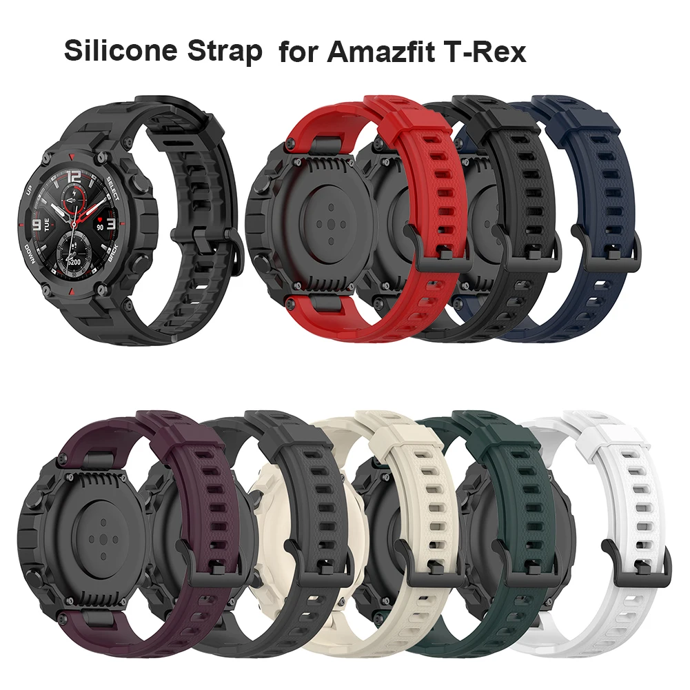 Silicone Watch Band For Xiaomi Amazfit T-Rex Pro /Amazfit T-Rex Replacement Smart Sports Watch Strap Adjustable Strap Bracelet
Silicone Watch Band For Xiaomi Amazfit T-Rex Pro /Amazfit T-Rex Replacement Smart Sports Watch Strap Adjustable Strap Bracelet