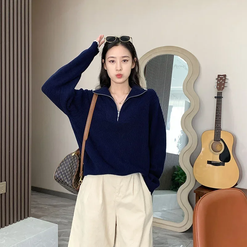 2023 Fall Winter Women's Casual Loose Slim Kniited Sweater Top Qualtiy Female Pullover Sweatshirts
2023 Fall Winter Women's Casual Loose Slim Kniited Sweater Top Qualtiy Female Pullover Sweatshirts