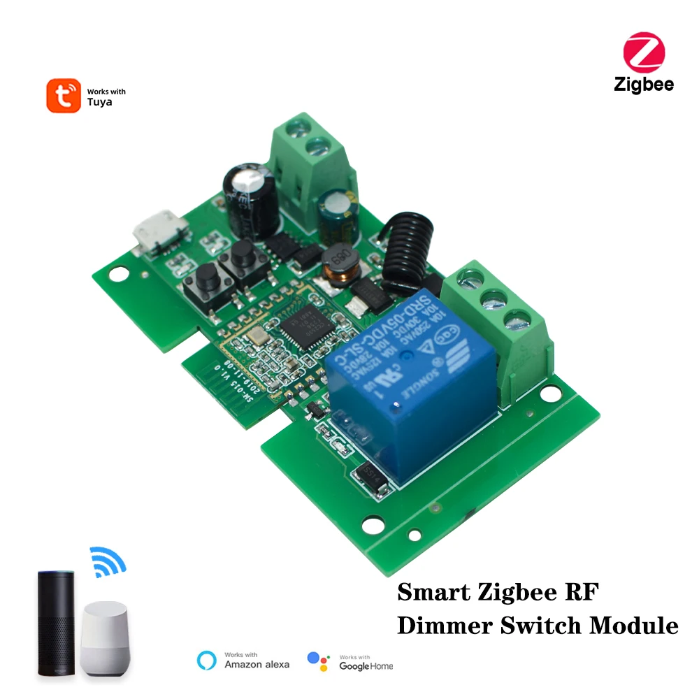 1Gang ZigBee Smart RF Switch Relay Module Breaker Controller 12V 24V Self-locking Inching Work With Alexa Google Home Automation
1Gang ZigBee Smart RF Switch Relay Module Breaker Controller 12V 24V Self-locking Inching Work With Alexa Google Home Automation