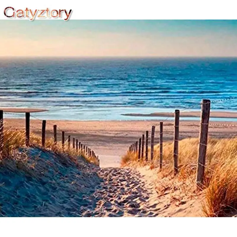 GATYZTORY DIY Frame Painting By Numbers Seaside Landscape HandPainted Wall Art Unique Gift Picture Paint By Number Living Room
GATYZTORY DIY Frame Painting By Numbers Seaside Landscape HandPainted Wall Art Unique Gift Picture Paint By Number Living Room