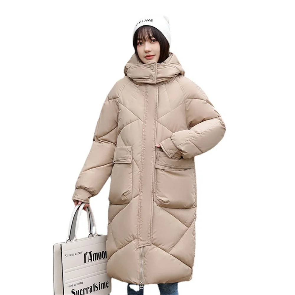 Women Coats 2023 Long Over-the-knee Winter New Cotton-padded Jacket Female Loose Large Size Down Jacket Female Trendy Jacket
Women Coats 2023 Long Over-the-knee Winter New Cotton-padded Jacket Female Loose Large Size Down Jacket Female Trendy Jacket