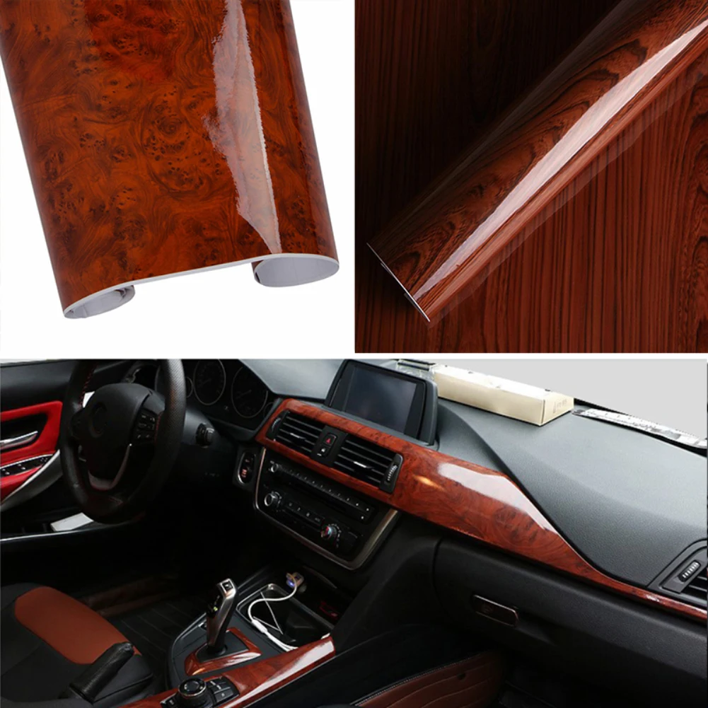 High Glossy Wood Grain Vinyl Sticker Decal Car Internal Sticker Self Adhesive DIY Film Car Decor
High Glossy Wood Grain Vinyl Sticker Decal Car Internal Sticker Self Adhesive DIY Film Car Decor