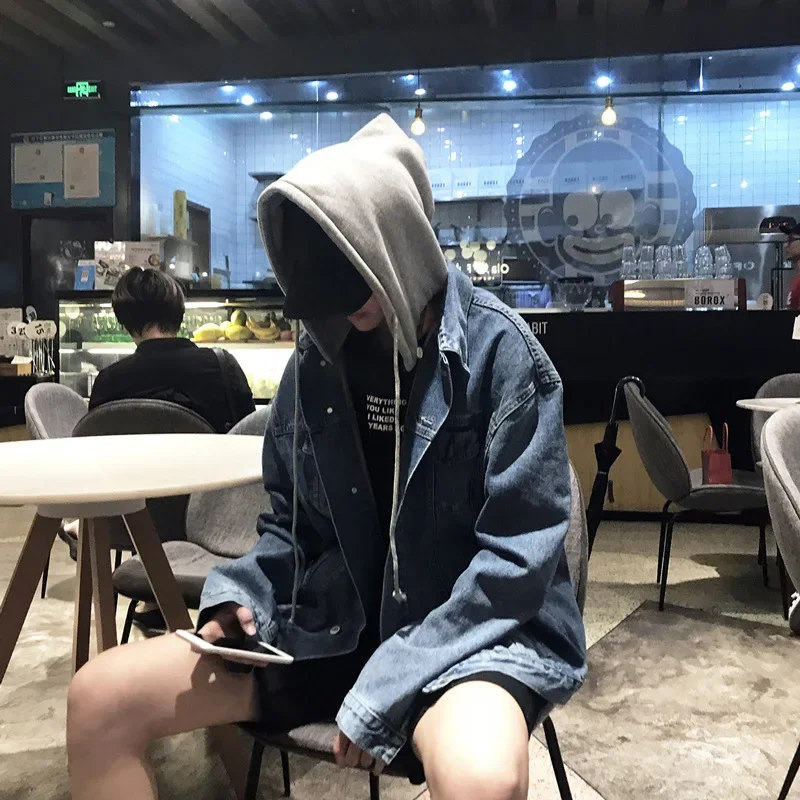 Denim Jacket Mens Hooded Slim Fit Casual Streetwear Jean Jackets Long Sleeve Trendy Outerwear Spring Autumn Jacket Coat Men S15
Denim Jacket Mens Hooded Slim Fit Casual Streetwear Jean Jackets Long Sleeve Trendy Outerwear Spring Autumn Jacket Coat Men S15