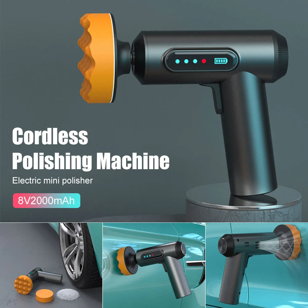 Cordless Car Polisher USB Rechargeable Wireless Polishing Machine with 3 Discs Electric Sander Waxing Machine Auto Accessories
Cordless Car Polisher USB Rechargeable Wireless Polishing Machine with 3 Discs Electric Sander Waxing Machine Auto Accessories