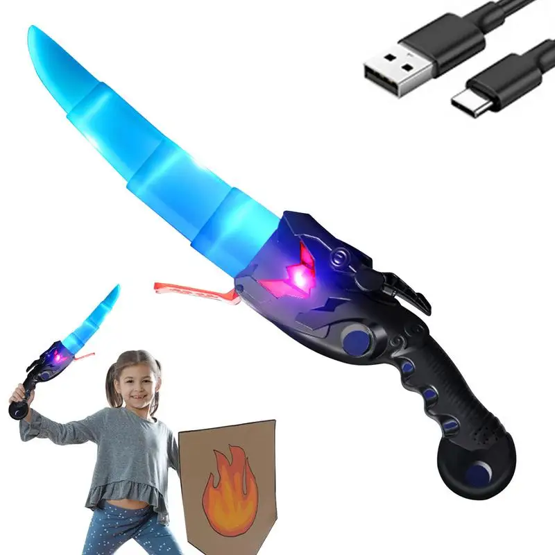 Cosplay Blasters Knives Halloween Joke Disappear Cosplay Toys For Kids 7 Color Luminous Retractable Anti-Slip Handle Heavy
Cosplay Blasters Knives Halloween Joke Disappear Cosplay Toys For Kids 7 Color Luminous Retractable Anti-Slip Handle Heavy