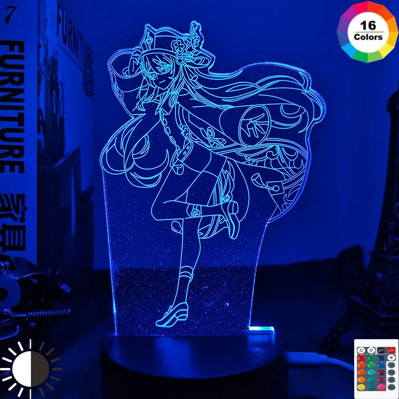 Genshin Impact 3D Illusion Lamp LED Night Light Hot Game Hu Tao Fans Kids Creative Gifts Table Decor Lamps Flash for Room
Genshin Impact 3D Illusion Lamp LED Night Light Hot Game Hu Tao Fans Kids Creative Gifts Table Decor Lamps Flash for Room