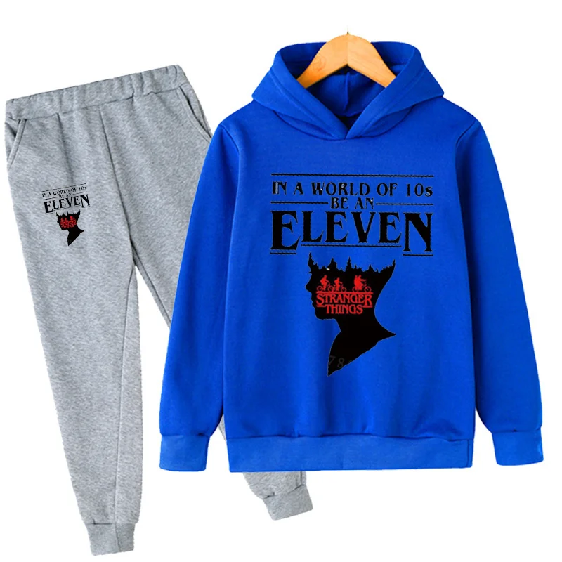 Boys Girls Stranger Things 4 Sets Children's Clothing Cartoon Anime Sweatshirt Hellfire Club Hoodies+Long Pants 2pcs Kids Outfit
Boys Girls Stranger Things 4 Sets Children's Clothing Cartoon Anime Sweatshirt Hellfire Club Hoodies+Long Pants 2pcs Kids Outfit