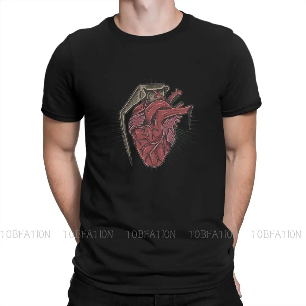 Heart Grenade Drawing Round Collar TShirt Popularity Trend Fabric Classic T Shirt Men Clothes New Design Fluffy Big Sale
Heart Grenade Drawing Round Collar TShirt Popularity Trend Fabric Classic T Shirt Men Clothes New Design Fluffy Big Sale