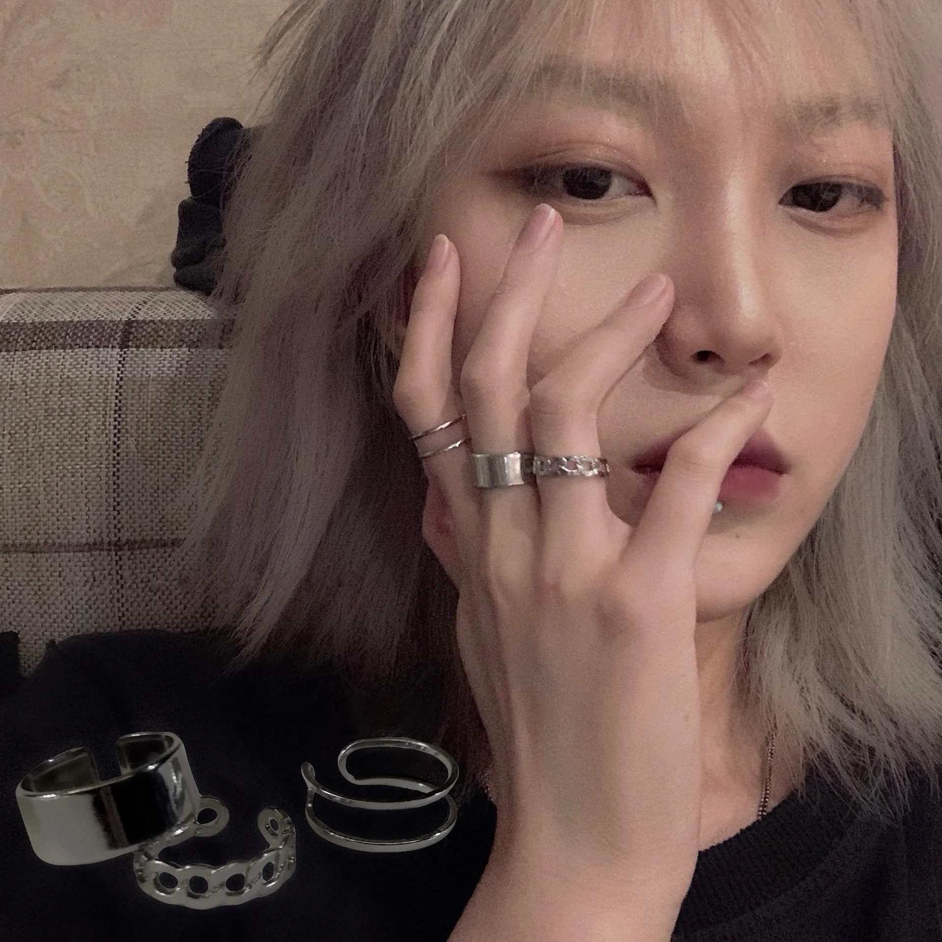 Ring Female 925 Sterling Silver Personality Hip-Hop Opening Simple Index Finger Knuckle Ring Cold Wind Niche Ins Retro Ring Gift
Ring Female 925 Sterling Silver Personality Hip-Hop Opening Simple Index Finger Knuckle Ring Cold Wind Niche Ins Retro Ring Gift