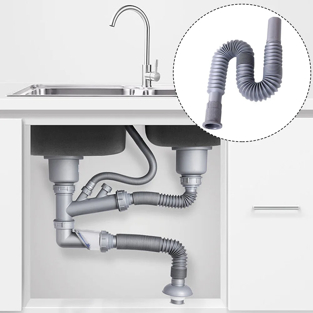Universal Plastic Flexible Kitchen Basin Strainer Sink Extension Drain Hose Pipe Part Replacement Anti Corrosion Durable
Universal Plastic Flexible Kitchen Basin Strainer Sink Extension Drain Hose Pipe Part Replacement Anti Corrosion Durable