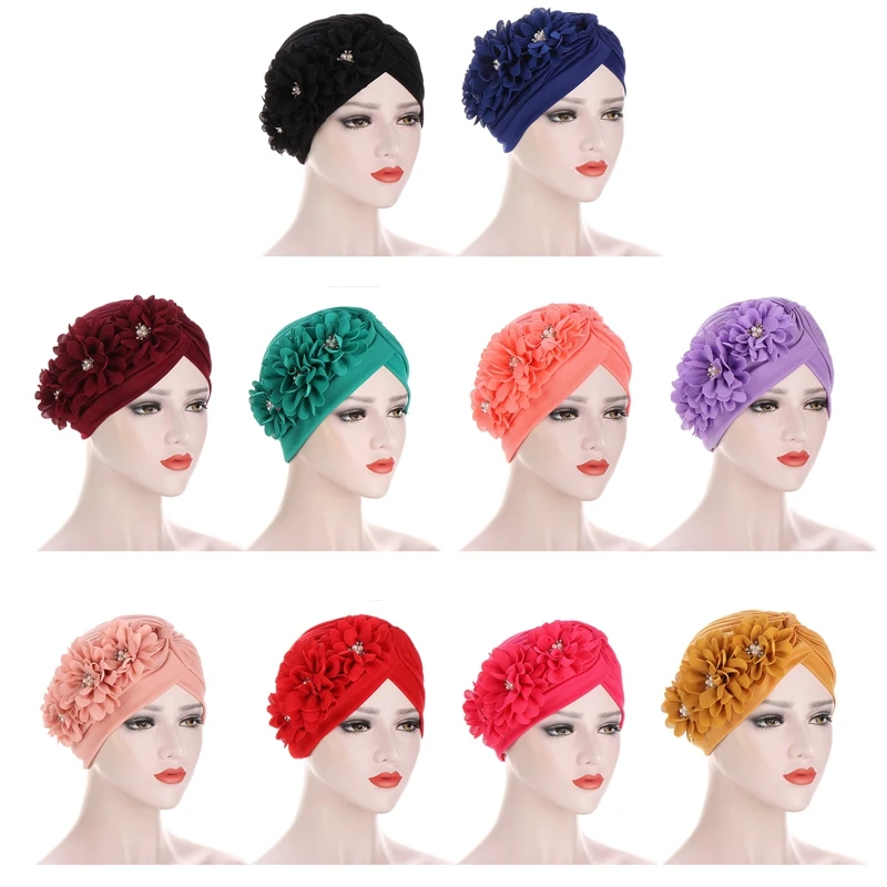 Wedding Party Hijabs Elegant Ladies Pleated Turban Cap Fashion Inner Hijab Muslim Bonnet Beanies African Women Flower Bandana
Wedding Party Hijabs Elegant Ladies Pleated Turban Cap Fashion Inner Hijab Muslim Bonnet Beanies African Women Flower Bandana