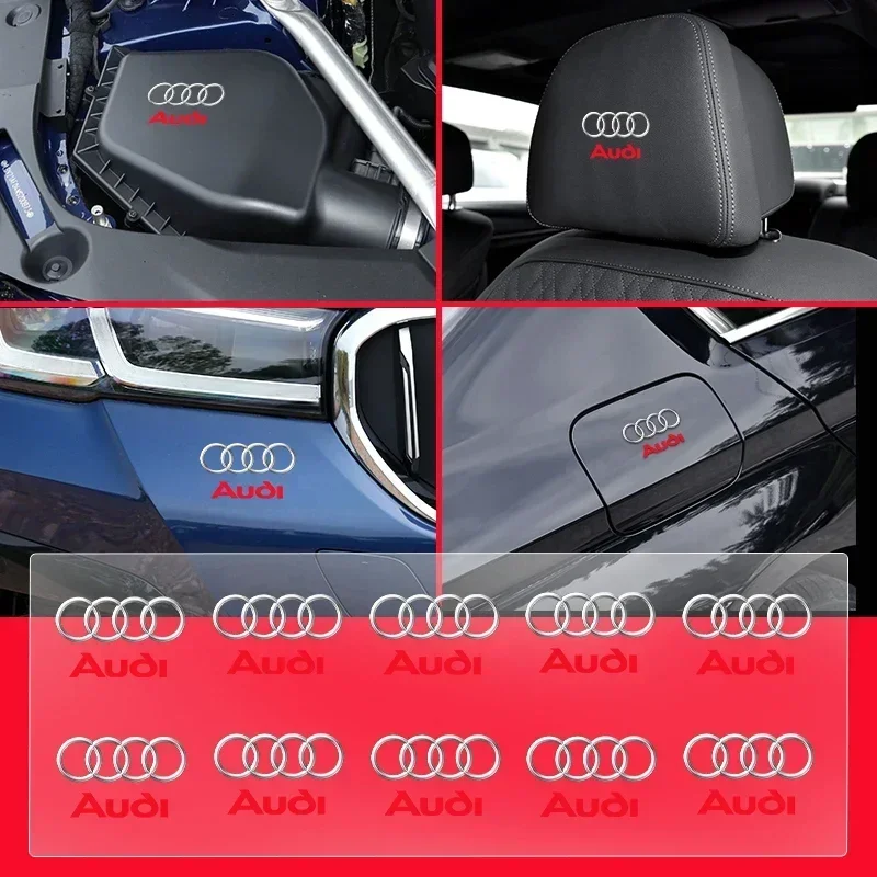 Наклейка на подголовники автомобильных сидений наклейка боковое окно для Audi sline