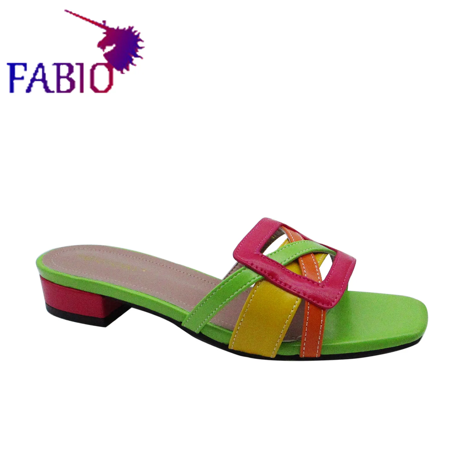 Fashionable and exquisite stitching multi-color comfortable casual party slippers dinner slippers
Fashionable and exquisite stitching multi-color comfortable casual party slippers dinner slippers