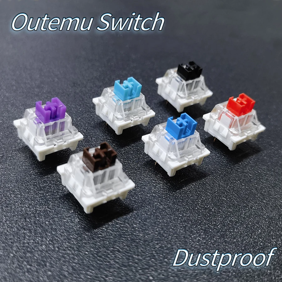 

Dustproof Outemu Switch for Mechanical Gamer Keyboard Axis Blue Red Brown RGB 3pin Linear Clicky Tactile MX Switches Game Axis