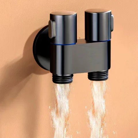 Three-way Filling Angle Valve Wall Mount 1-in-2-out dual control valve Water Cleaning Sprayer for Bathroom Toilet Accessories
Three-way Filling Angle Valve Wall Mount 1-in-2-out dual control valve Water Cleaning Sprayer for Bathroom Toilet Accessories