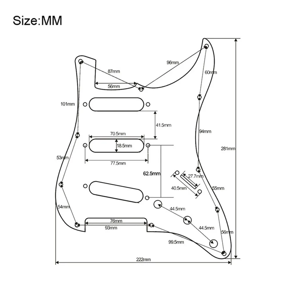 3 Ply Professional Guitar Pickguard Acoustic Pick Guard Sticker Scratch Plate Guitar Accessory For Stratocaster Strat Guitar SSS
3 Ply Professional Guitar Pickguard Acoustic Pick Guard Sticker Scratch Plate Guitar Accessory For Stratocaster Strat Guitar SSS