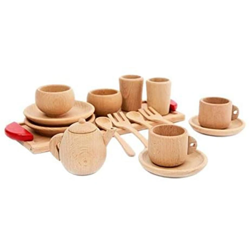 Wooden Tableware Tools Tea Pot Tea Cup Teatime Party Play Toy, Kids Simulation Play House Kitchen Tableware Accessories
Wooden Tableware Tools Tea Pot Tea Cup Teatime Party Play Toy, Kids Simulation Play House Kitchen Tableware Accessories