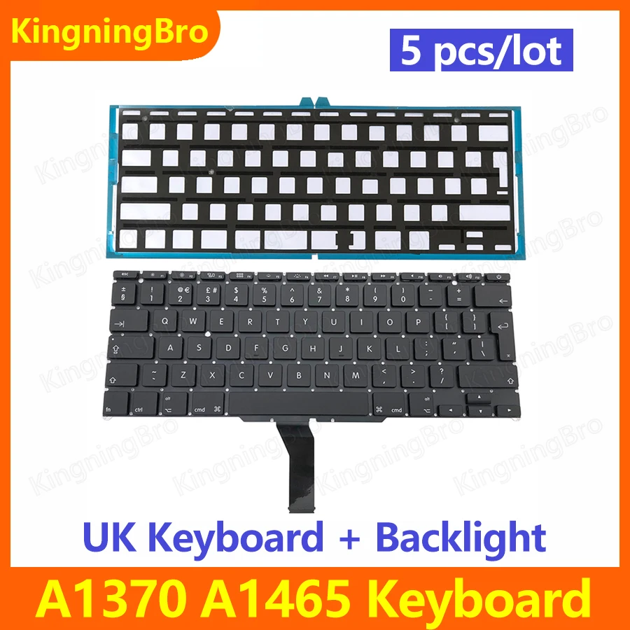 5 шт./лот новая сменная клавиатура + Подсветка для Macbook Air 11 "A1370 A1465 английская клавиатура 2011-2015 года
5 шт./лот новая сменная клавиатура + Подсветка для Macbook Air 11 "A1370 A1465 английская клавиатура 2011-2015 года
