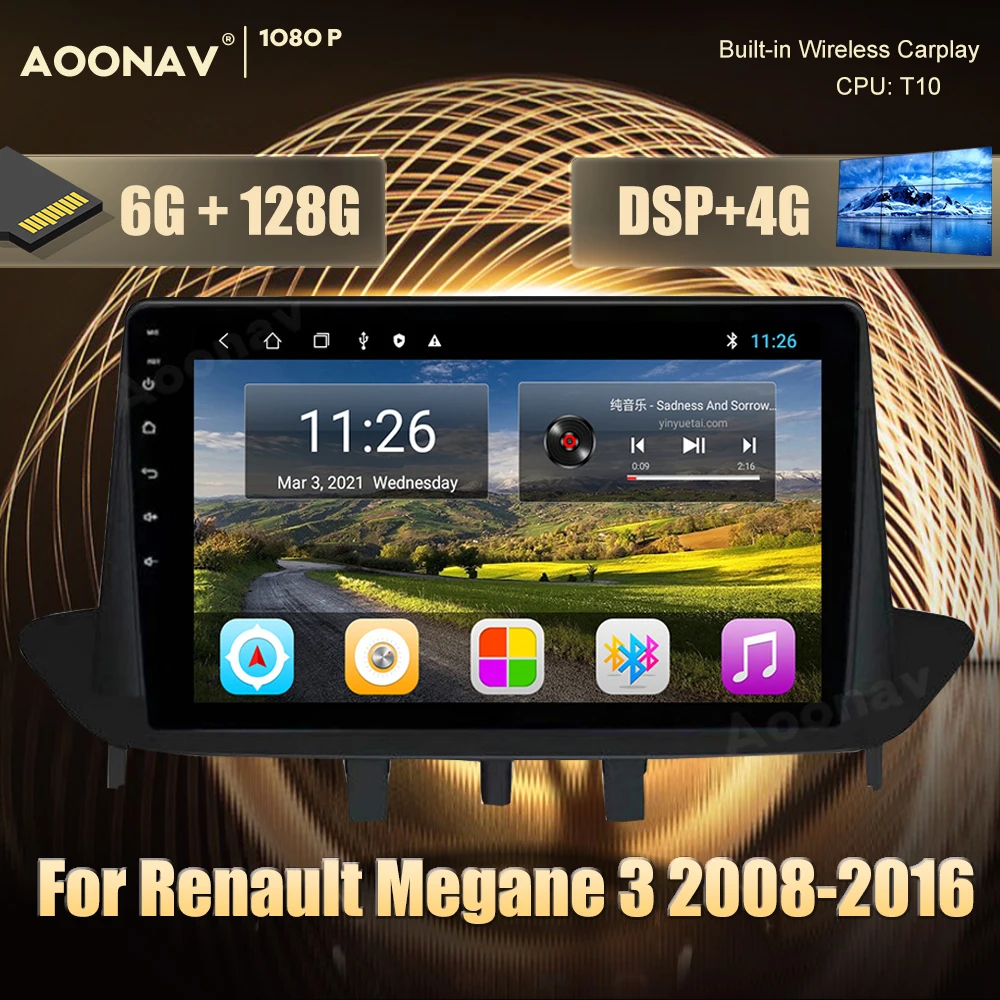 Автомагнитола 1DIN на Android, 128 ГБ, GPS для Renault Megane 3 2008-2016, автомобильный мультимедийный плеер, стереоприемник, головное устройство
Автомагнитола 1DIN на Android, 128 ГБ, GPS для Renault Megane 3 2008-2016, автомобильный мультимедийный плеер, стереоприемник, головное устройство