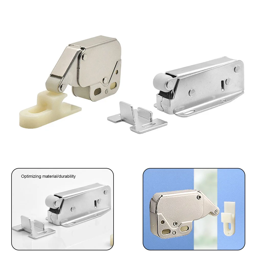 2 Pcs Iron Nickel Silver Push Catch Latch Cabinets Trunk Lock Cabinet Door Touch Spring Cabinet Door Locks
2 Pcs Iron Nickel Silver Push Catch Latch Cabinets Trunk Lock Cabinet Door Touch Spring Cabinet Door Locks