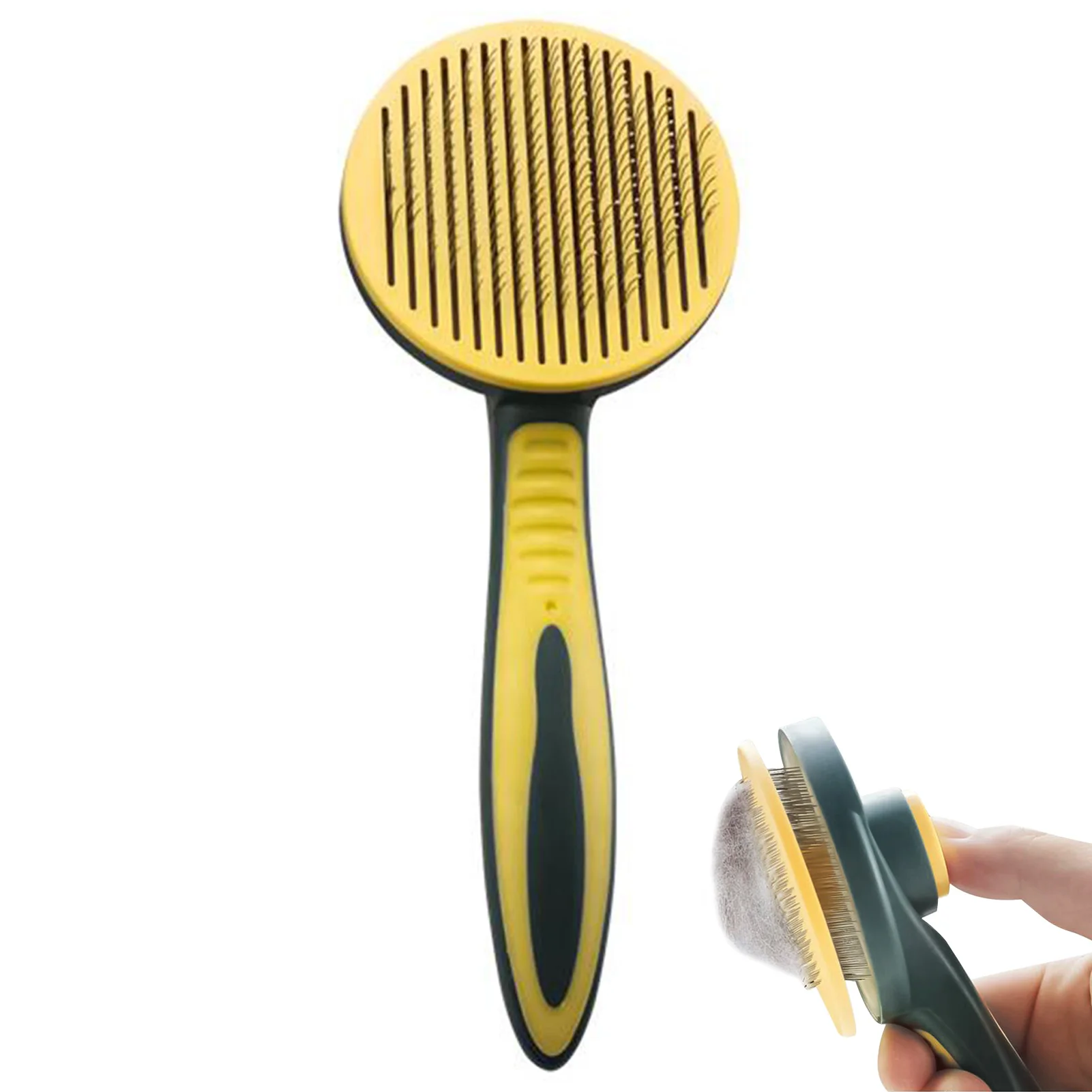 Pet Grooming Shedding Brush Cat Dog Deshedding Brush Groomer Comb Dogs Slicker Brushes For Hair Shedding Dematting Massaging
Pet Grooming Shedding Brush Cat Dog Deshedding Brush Groomer Comb Dogs Slicker Brushes For Hair Shedding Dematting Massaging