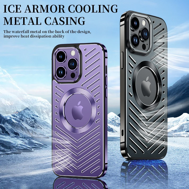Aluminum Alloy Metal Case For iPhone 14 13 12 Pro Max Hollow Heat Dissipation All-Inclusive Chrome Logo Support Magsafe Wireless
Aluminum Alloy Metal Case For iPhone 14 13 12 Pro Max Hollow Heat Dissipation All-Inclusive Chrome Logo Support Magsafe Wireless