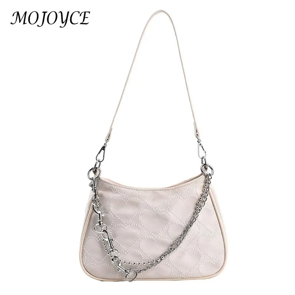 Hearts Women Underarm Bag Fashion Chain Shoulder Bag Handbag Female Casual Tote for Women Girls Birthday Gift
Hearts Women Underarm Bag Fashion Chain Shoulder Bag Handbag Female Casual Tote for Women Girls Birthday Gift